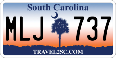 SC license plate MLJ737