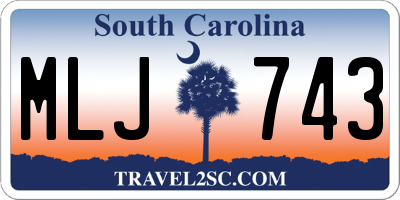 SC license plate MLJ743