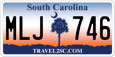 SC license plate MLJ746