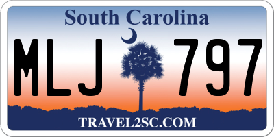 SC license plate MLJ797