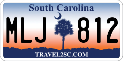 SC license plate MLJ812