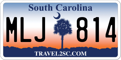 SC license plate MLJ814