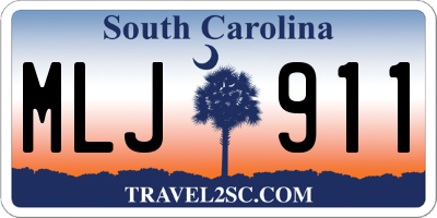 SC license plate MLJ911