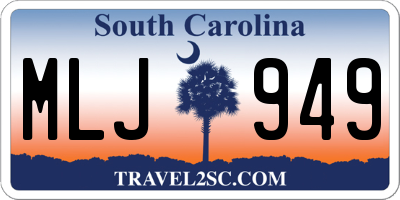 SC license plate MLJ949