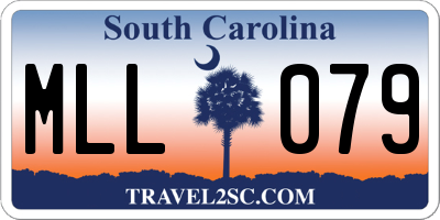 SC license plate MLL079