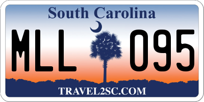 SC license plate MLL095