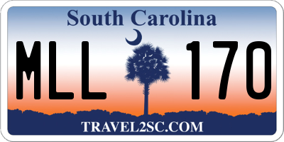 SC license plate MLL170
