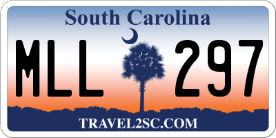 SC license plate MLL297