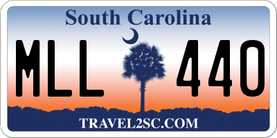 SC license plate MLL440