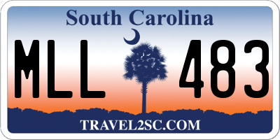 SC license plate MLL483