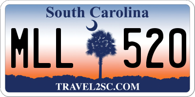 SC license plate MLL520