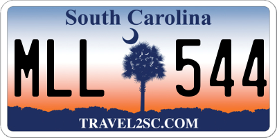 SC license plate MLL544