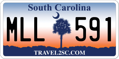 SC license plate MLL591