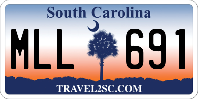 SC license plate MLL691