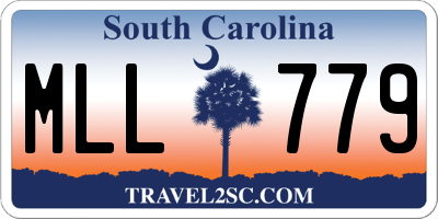 SC license plate MLL779