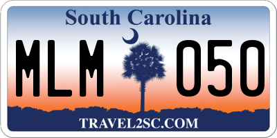 SC license plate MLM050