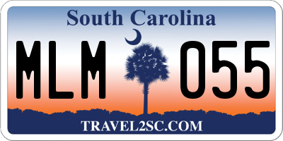 SC license plate MLM055