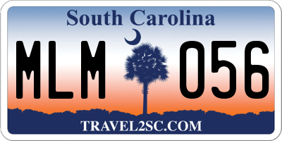 SC license plate MLM056