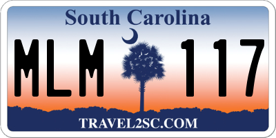 SC license plate MLM117