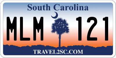 SC license plate MLM121