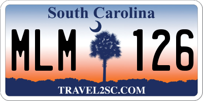 SC license plate MLM126