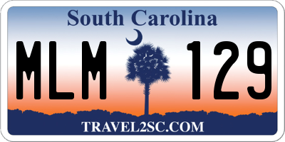 SC license plate MLM129