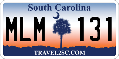 SC license plate MLM131