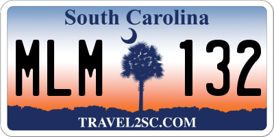 SC license plate MLM132