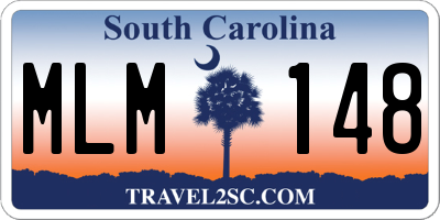 SC license plate MLM148
