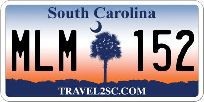 SC license plate MLM152