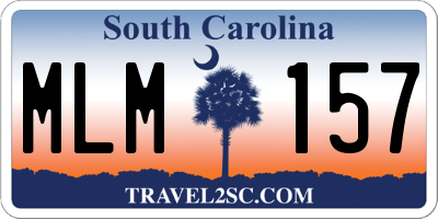 SC license plate MLM157