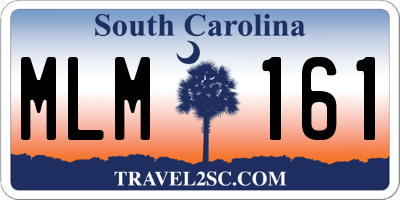 SC license plate MLM161