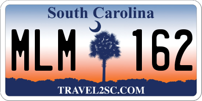 SC license plate MLM162