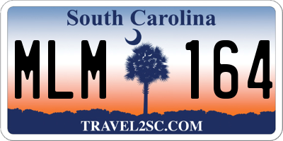 SC license plate MLM164