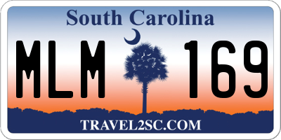 SC license plate MLM169