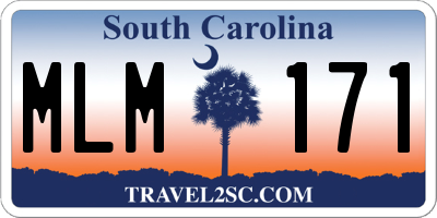SC license plate MLM171