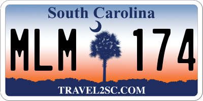 SC license plate MLM174