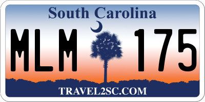 SC license plate MLM175