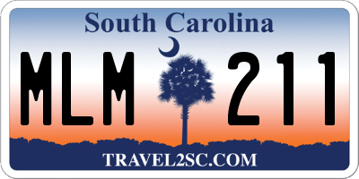 SC license plate MLM211