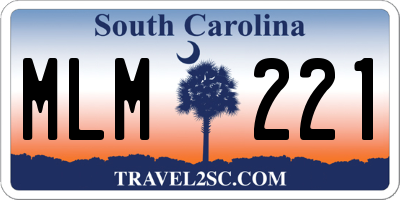 SC license plate MLM221