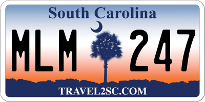SC license plate MLM247