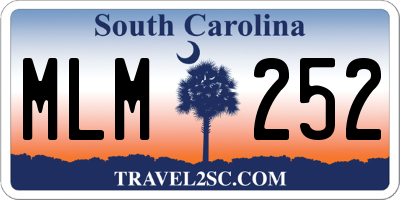 SC license plate MLM252