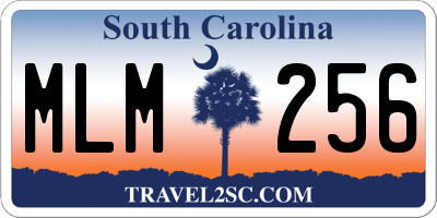 SC license plate MLM256