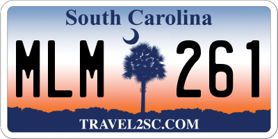 SC license plate MLM261
