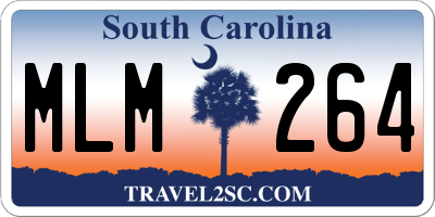 SC license plate MLM264