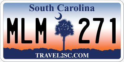 SC license plate MLM271
