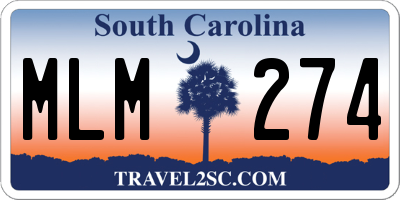 SC license plate MLM274