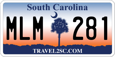 SC license plate MLM281
