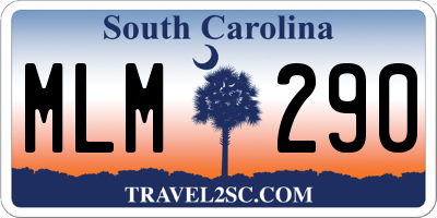 SC license plate MLM290