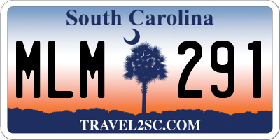 SC license plate MLM291